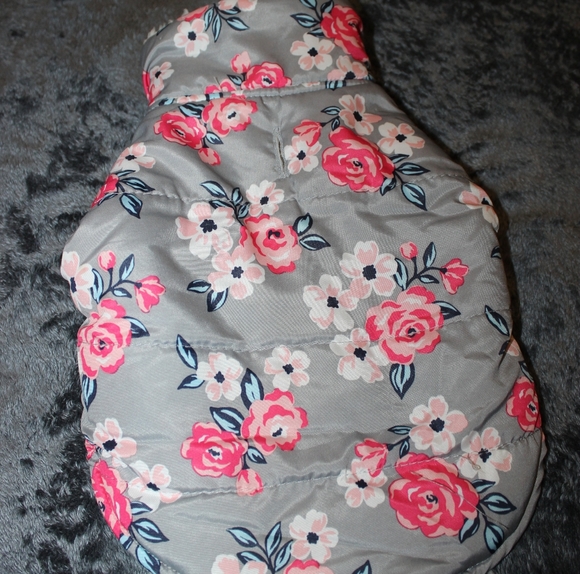 Pup crew Other - Size Medium floral reversible dog coat
